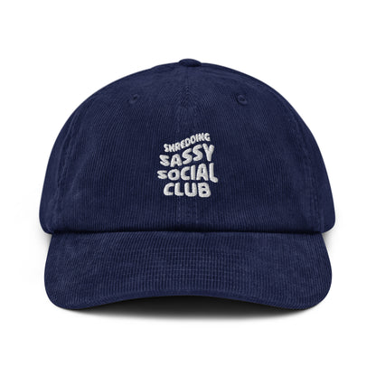 Social Club Navy Corduroy Hat (SSSC)